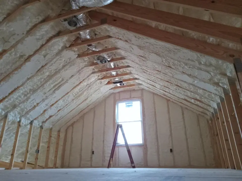 Spray foam roofing application for Crawl Space Insulation project in Medical Lake